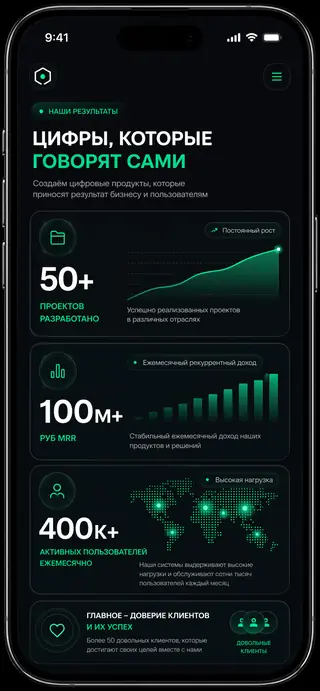 Пример мобильного приложения Horum